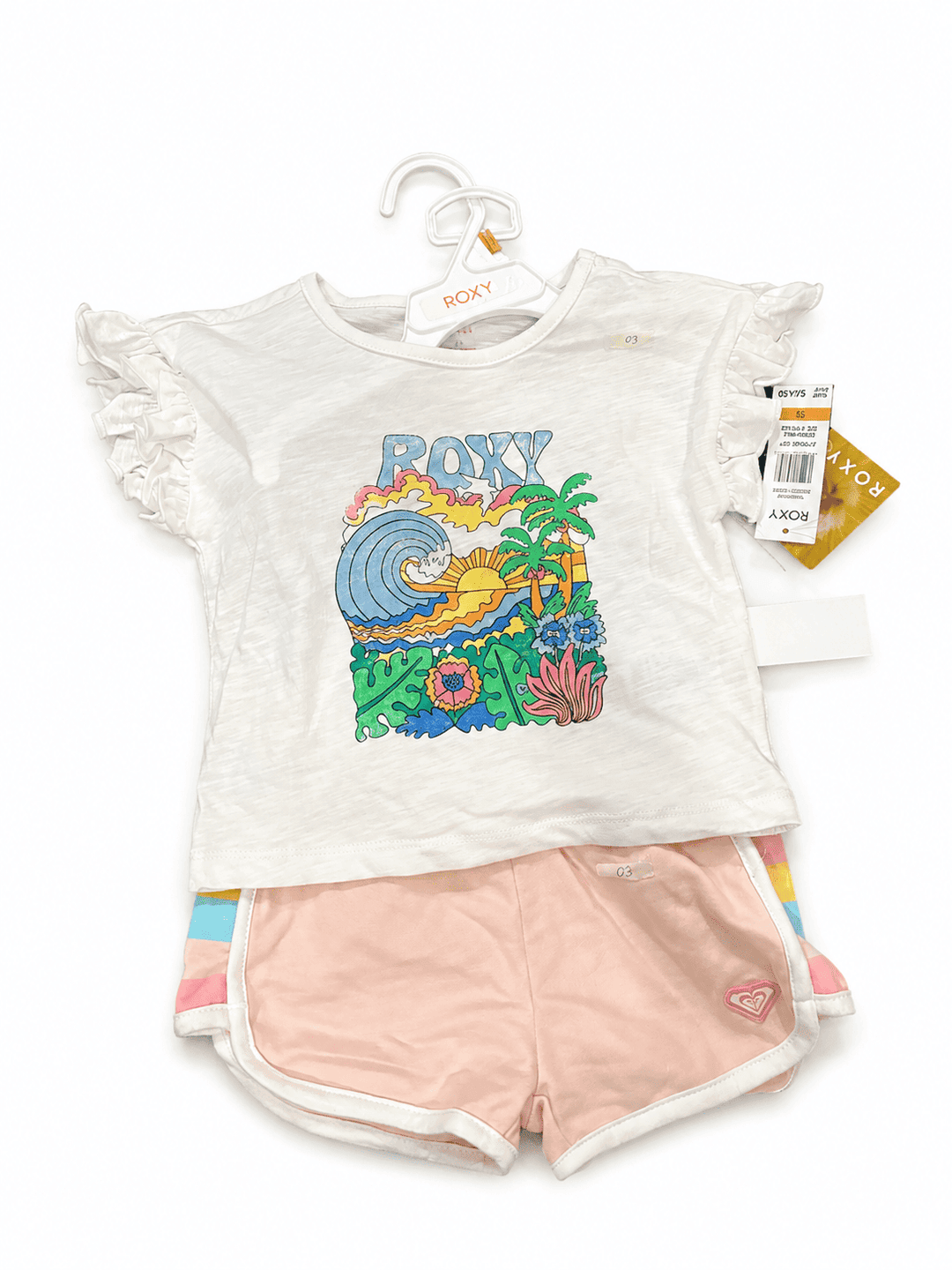 Roxy flare sleeves white set - 1